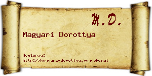 Magyari Dorottya névjegykártya