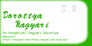 dorottya magyari business card